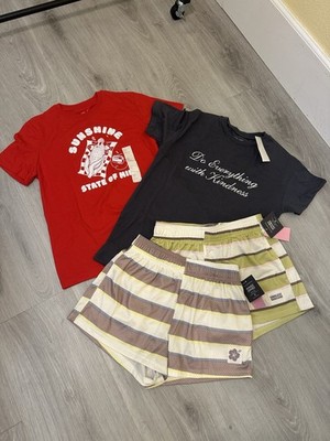 Grayson/Threads Lot: XS Graphic + Kindness Tee and Shorts. All NWT