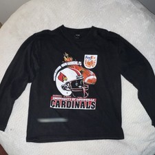 LOUISVILLE CARDINALS  2007 Orange Bowl Champions Black LS T-Shirt, L GentlyUsed