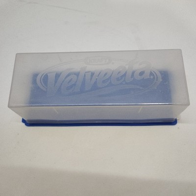Kraft Velveeta Cheese Box Keeper Storage Container Blue Plastic 2 lb Block