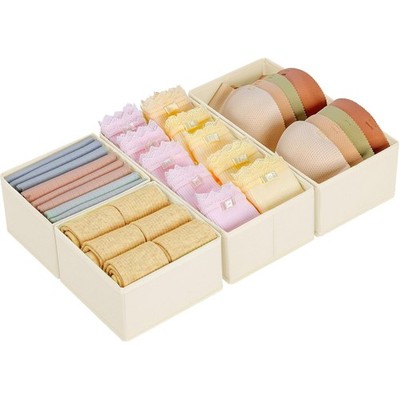 Drawer Organiser, Pack of 4, Wardrobe Organiser, Drawer Organiser, Foldable S...