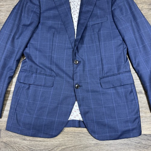 Blazer SUITSUPPLY Lana Vitale Barberis Azul Dos Botones Lazio Talla 42 Ventana - Imagen 5 de 17