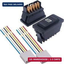 2Pcs 5 Pin Car Window Switch 12V 20A Control Power Window Lift RV Slide Out Mome