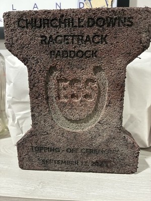 Kentucky Derby Churchill Downs Paddock Paving Block 9/13/23 Hard Rubber 