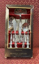 Vintage ONEIDA Stainless Steel 5 pc Hostess (Serving) Set - NEW IN BOX