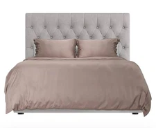 Hotel Sheets Direct Queen Bamboo Duvet Cover w/ 2 Pillow Cases-Sand Taupe