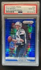 2013 Prizm Tom Brady Prizms Blue Pulsar #64 Patriots PSA 10