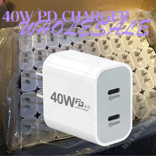 40W USB C Wall Charger Block Type C Fast Charging Cube Brick Box For iPhone Lot