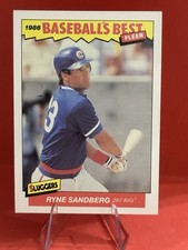 1986 Fleer Baseball's Best Sluggers vs. Pitchers - Ryne Sandberg #32