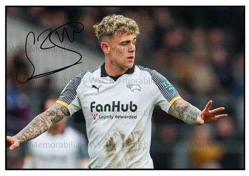 11536. Sammie Szmodics Signed Pictures (A4 Prints) Derby Ipswich Blackburn etc.