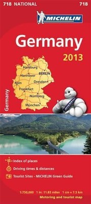 Germany 2013 National Map 718 (Michelin Nationa... by Michelin Sheet map, folded