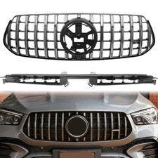 f&uuml;r Mercedes GT LOOK Grill GLE W167 C167 V167 AMG LINE AB 2023 CHROM K&uuml;hlergrill