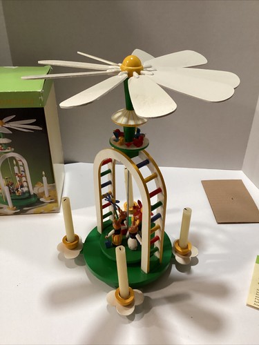 Vintage German Wooden Windmill Eduscho W/ Box - Picture 2 of 19