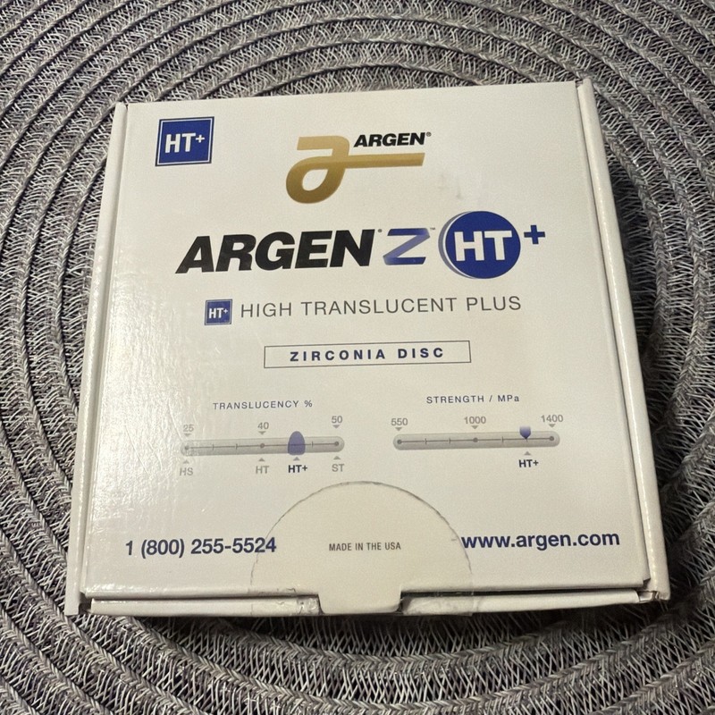 Dental Zirconia, Argen Z HT + 98x 20 White