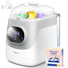 Upgraded Baby Bottle Washer Pro, Sterilizer, Dryer Water Filter, 5-in-1 Cleani