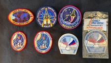 NASA STS 30 35 61 68 79 Shuttle Mission Space Patches Lot of 6  1 Sticker NEW
