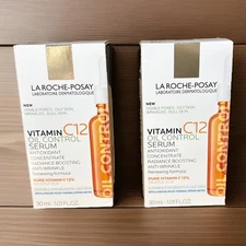 La Roche-Posay 10% Pure Vitamin C Serum - OIL CONTROL exp. 02/2028 Authentic x2