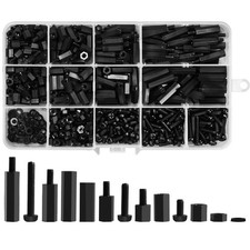 600PCS M3 Nylon Hex Spacer Standoffs Screws Nuts Assortment Kit for PCB