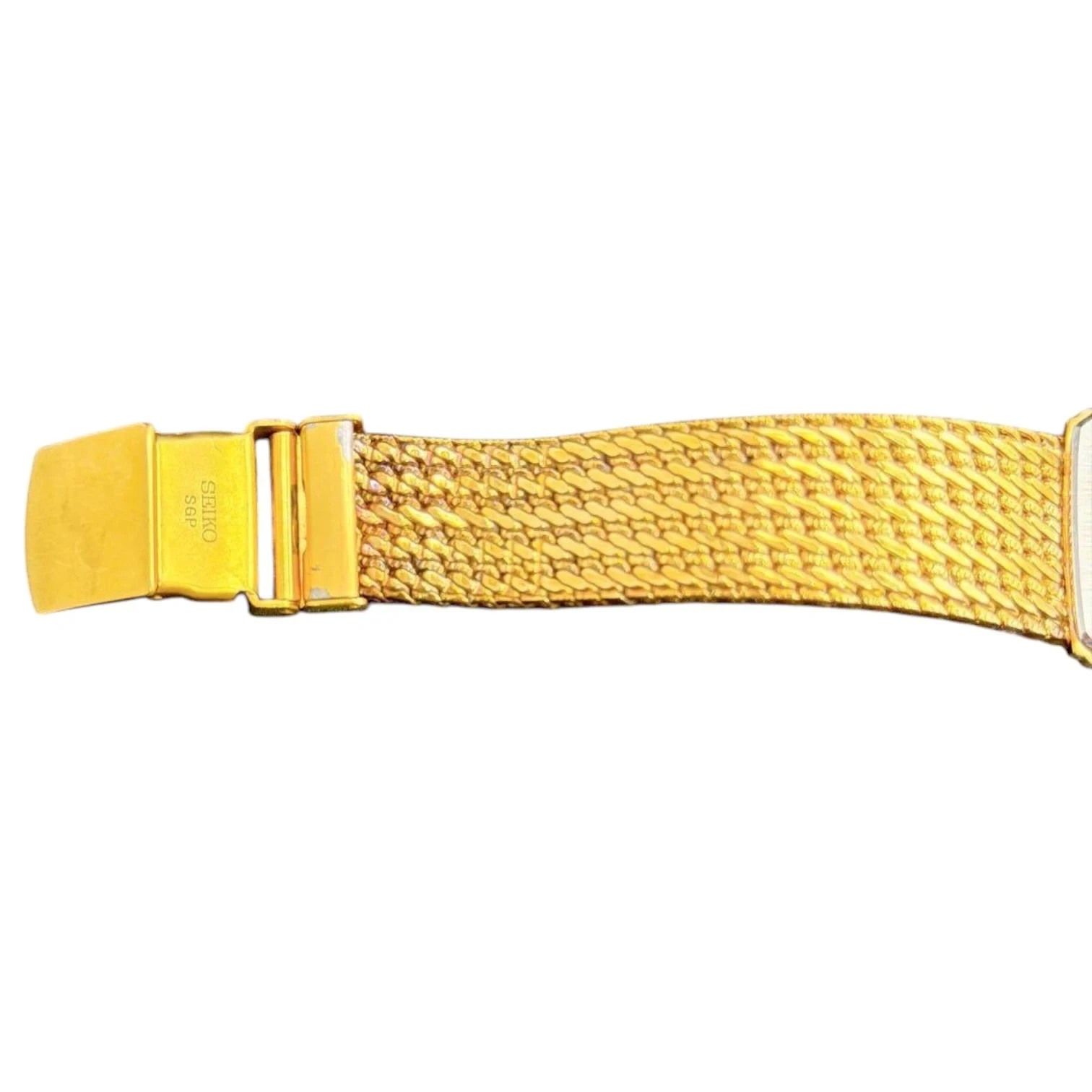 Seiko Dolce 7731-5000 Gold Diamond 29mm Quartz Tank Watch image 8