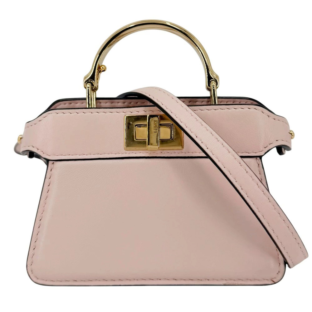 Fendi 2Way Women'S Peekaboo Iseeu Small Micro Mini Handbag Shoulder Bag Crossbod