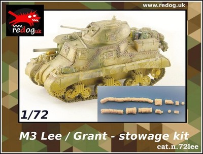 Redog 1:72 -  M3 Lee Tank   Scale Model Stowage Kit