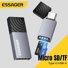 Essager 2-in-1 USB-C  USB 2.0 to Micro SD/TF Card Reader High Speed Adapter