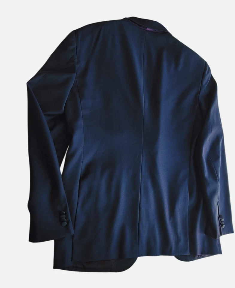 Isaia Napoli Aquaspider Blazer Sanita Navy Black collar sz IT 54 US 44 - Image 4 of 4