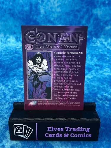 Conan: The Marvel Years SINGLE Non-Sport Trading Card by Comic Images 1996 - Picture 160 of 184