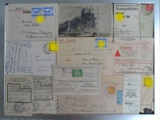 3. REICH - LUFTPOST - FELDPOST - DOKUMENTE - POSTKARTE - MARKEN USW. - KONVOLUT
