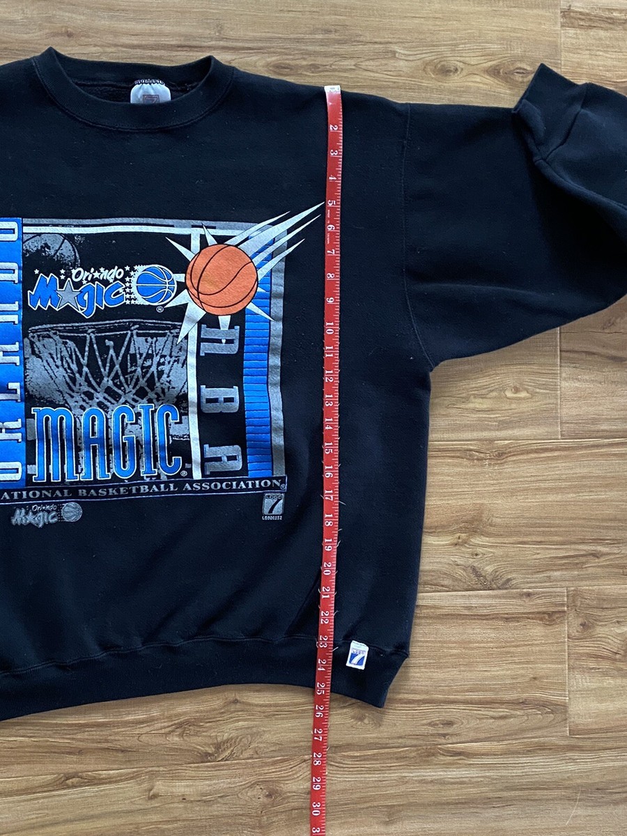 Vintage 90s Orlando Magic Black Crewneck Sweatshirt Size XL