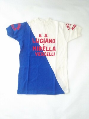 Maillot Cyclisme Vintage NOS - Laine - Luciano Et Mirella - Taille L