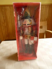 Wooden NutCracker Soldier Figurine 7" - EUC