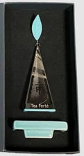 $101 Tea Forté Silver Stainless-Steel Platinum Tea Infuser With Tea Tray