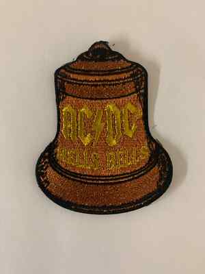 AC/DC HELLS BELLS Woven Sew Or Iron On Cut Out Shaped Patch Officially licensed