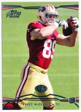Vance McDonald - San Francisco 49ers - 2013 Topps Prime Football - RC - #129