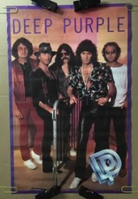 Original Vintage Poster Deep Purple 1985 Group Color Photo Pin-up Retro 80's