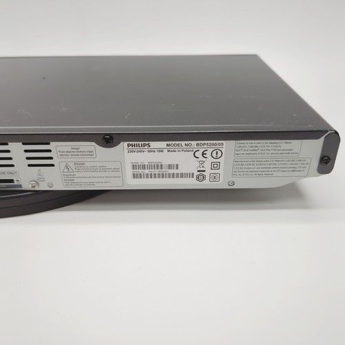 Philips BDP5200 Black Ethernet HDMI Digital Blu-Ray Disc / DVD Player Tested - Picture 9 of 10