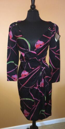 HEMANT AND NANDITA Della Mini Dress Size L colorful unique sheer floral  1018 | eBay