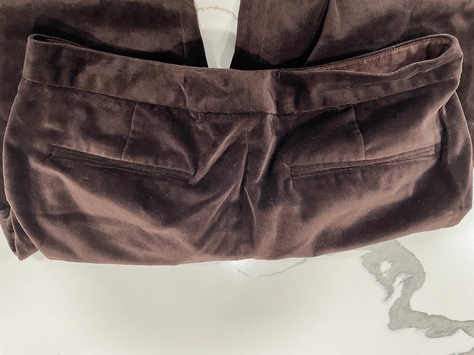 Pantalones acampanados de terciopelo marrón para mujer Banana Republic de colección talla 6 SI38 Foto 2 de 4