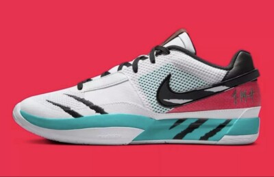 Nike JA 1 Scratch White Turbo Green Black Basketball Shoes  display picture 1