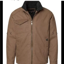 New DRI DUCK 5037 Endeavor CANVAS WORK JACKET NEW SIZE LARGE COLOR FIELD KHAKI