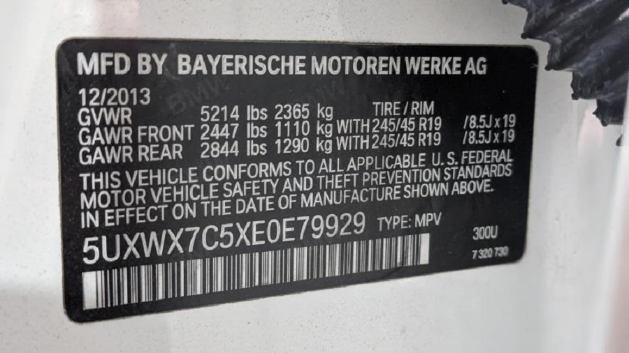 2014 BMW X3 Information Navigation 8.8 Display GPS/TV Screen