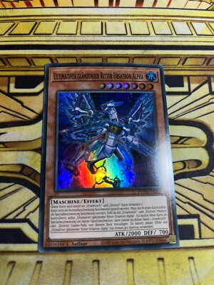 Yugioh Ultimativer glänzender Ritter Ursatron Alpha DUNE-DE021 Super Rare