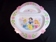 Disney Princess 2 part plate Cinderella Snow ...