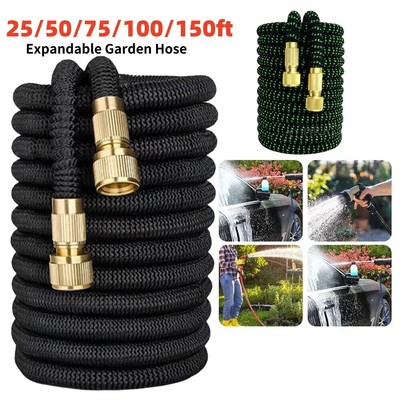 Flexibler Gartenschlauch Dehnschlauch Wasserschlauch 25/50/75/100/150FT