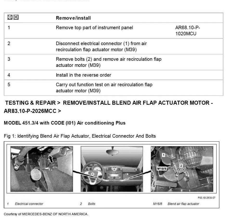 Smart Fortwo 450-451 (1997-2015) manuale officina workshop manual - Immagine 3 di 4