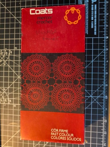 Vintage J and P Coats Chain Mercer Crochet X778 x10 Rolls Original Packaging New