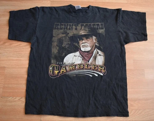 Vintage 2000s Kenny Rogers The Gambler Tour Shirt Tee XL Cou 2000s vintage concert t-shirt, vintage, size XL, single stitch, B+ condition