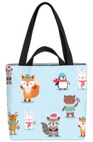 Tierkinder Winter Tasche Kinderzimmer Kinder Tiere Winter Weihnachten Tierbabys