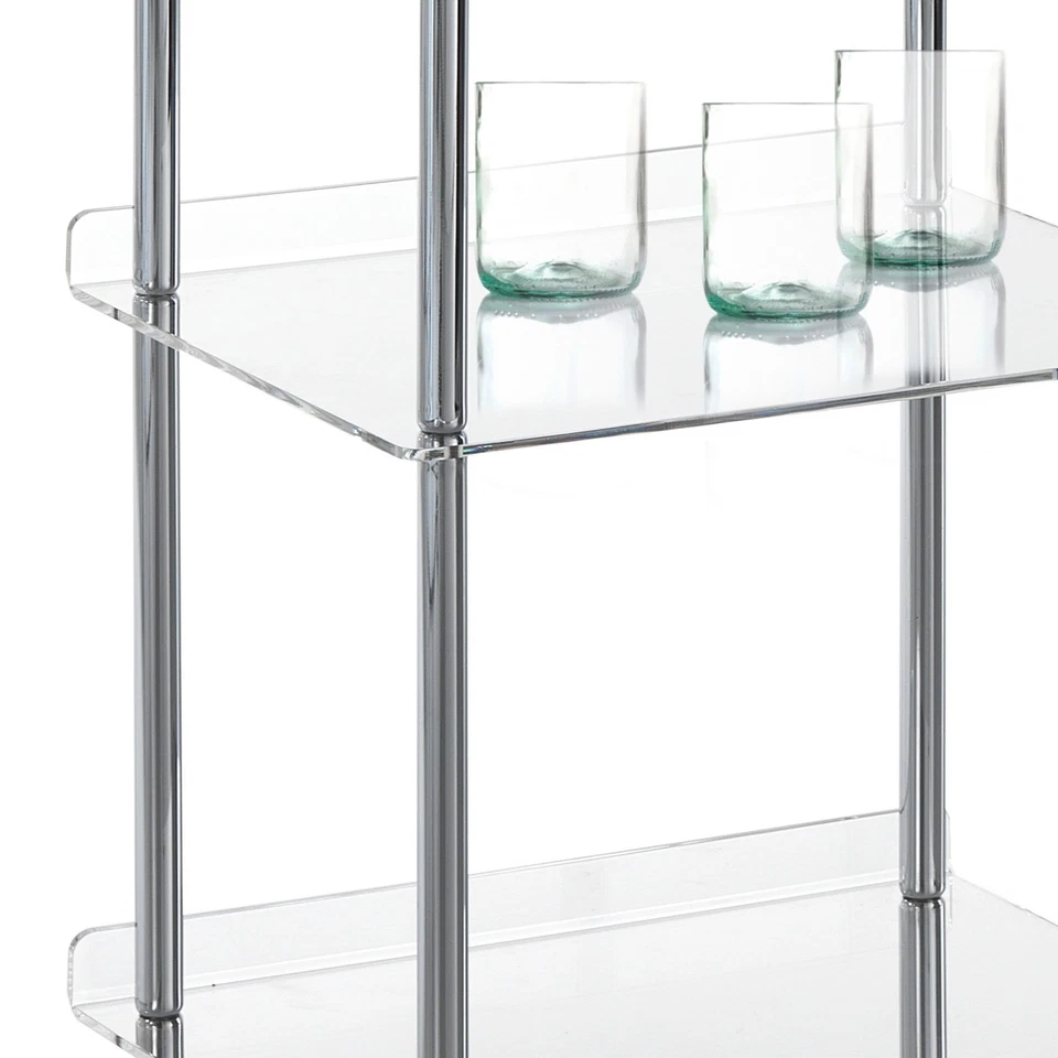 SCAFFALE GALAX RIPIANI IN ACRILICO TRASPARENTE ORESTELUCHETTA - Immagine 4 di 4