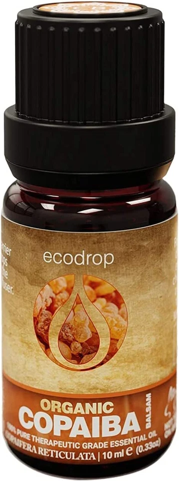 ECODROP Copaiba Essential Oil Pure Organic Natural Therapeutic Grade Aromatherapy Oils